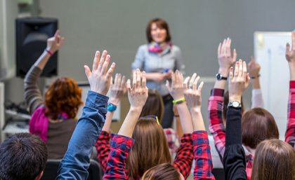 Stock image of classroom